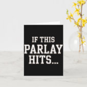 Funny Srts Betting Design For Men Women Srts Gambl Kaart (Gele Bloem)