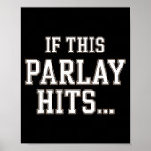 Funny Srts Betting Design For Men Women Srts Gambl Poster (Voorkant)