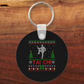 Funny Srts Lover Santa Ugly Tai Chi Christmas  Sleutelhanger (Voorkant)