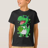 Funny St Pa-Rex Day Dinosaur St Patricks Day Boys T-shirt (Voorkant)