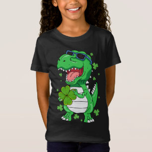 Funny St Pa-Rex Day Dinosaur St Patricks Day Boys T-shirt