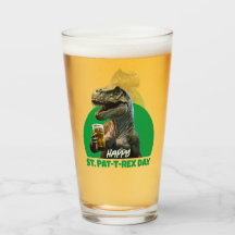 Funny St. Pat-T-Rex Celebration Beer-Loving Dino