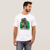 Funny St. Pat-T-Rex Celebration Beer-Loving Dino T T-shirt (Voorkant volledig)