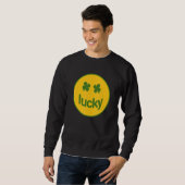 Funny St Patrick Day Lucky Shamrock Trui (Voorkant volledig)