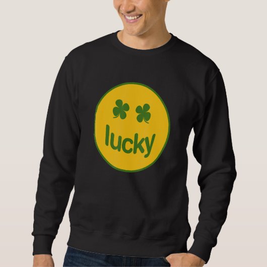 Funny St Patrick Day Lucky Shamrock Trui (Voorkant)