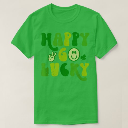 Funny St Patrick Day Mannen Vrouwen Kinder Happy G T-shirt (Design voorkant)