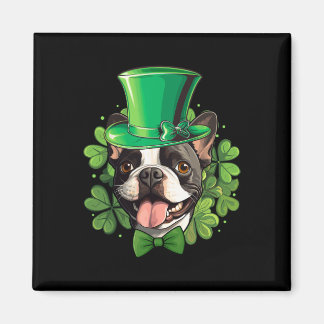 Funny St Patricks Boston Terrier  Magneet