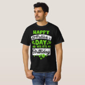 Funny St Patricks Day and my Birthday Shamrock St. T-shirt (Voorkant volledig)