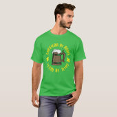 Funny St Patricks Day Beer Lovers en Irish Whisky T-shirt (Voorkant volledig)