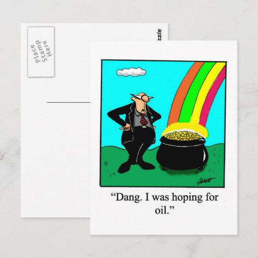 Funny St. Patrick's Day Briefkaart (Voorkant / Achterkant)