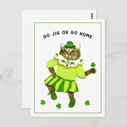 Funny St. Patrick's Day Briefkaart (Voorkant / Achterkant)