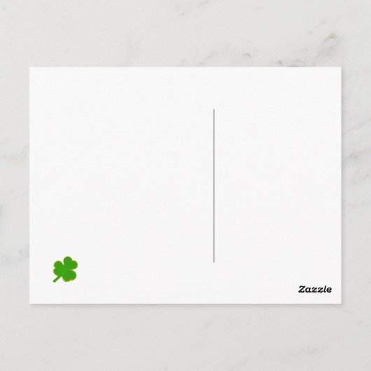 Funny St. Patrick's Day Briefkaart (Achterkant)