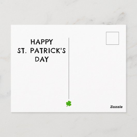 Funny St. Patrick's Day Briefkaarten (Achterkant)