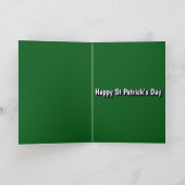 Funny St Patrick's Day Card Kaart (Binnen)