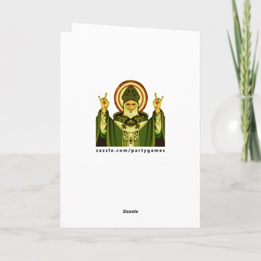 Funny St. Patrick's Day Card Kaart (Achterkant)