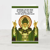 Funny St. Patrick's Day Card Kaart (Voorkant)