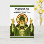 Funny St. Patrick's Day Card Kaart (Gele Bloem)