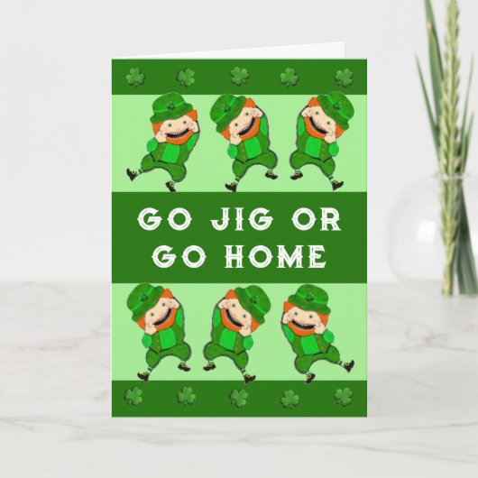 Funny St. Patrick's Day Card Kaart (Voorkant)
