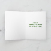 Funny St. Patrick's Day Card Kaart (Binnen)
