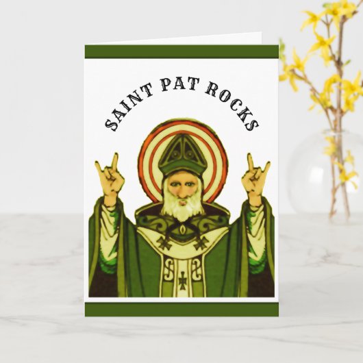 Funny St. Patrick's Day Card Kaart (Gele Bloem)