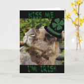 Funny St. Patrick's Day Card Kaart (Gele Bloem)