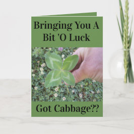 FUNNY ST PATRICK'S DAY CARD KAART