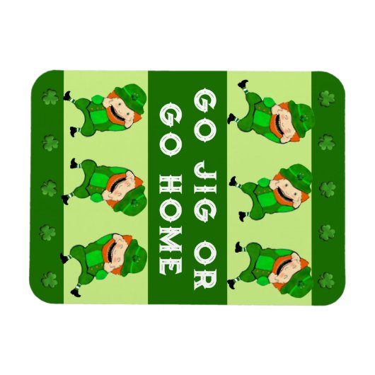 Funny St. Patrick's Day Card Magneet (Horizontaal)