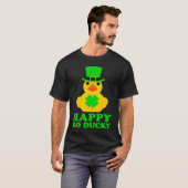 Funny St Patrick's Day Cool Rubber Duck Hat Four L T-shirt (Voorkant volledig)