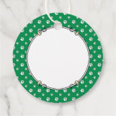 Funny St. Patrick's Day Dachshund (zwart-wit) Bedankjes Labels (Achterkant)