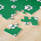 Funny St. Patrick's Day Dachshund (zwart-wit) Legpuzzel (Zijkant)