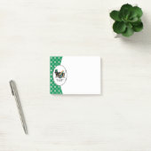 Funny St. Patrick's Day Dachshund (zwart-wit) Post-it® Notes (Kantoor)