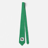 Funny St. Patrick's Day Dachshund (zwart-wit) Stropdas (Voorkant)