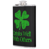Funny St Patrick's Day drink citaat 8 oz kolf Heupfles (Links)