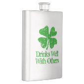 Funny St Patrick's Day drink fles voor Ierse parti Flacon (Rechts)
