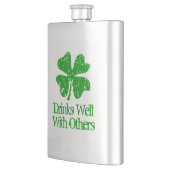 Funny St Patrick's Day drink fles voor Ierse parti Flacon (Links)