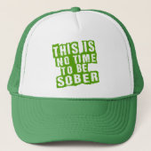 Funny St Patricks Day Drink Humor Trucker Pet (Voorkant)