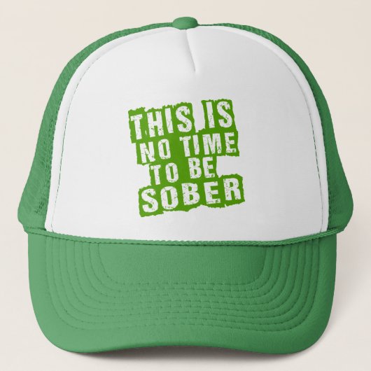 Funny St Patricks Day Drink Humor Trucker Pet (Voorkant)