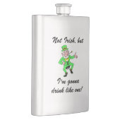 Funny St. Patrick's Day Drink Leprechaun Heupfles (Rechts)