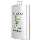 Funny St. Patrick's Day Drink Leprechaun Heupfles (Links)