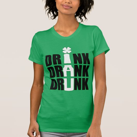 Funny St. Patrick's Day Drink Party Beer Humor T-shirt (Voorkant)