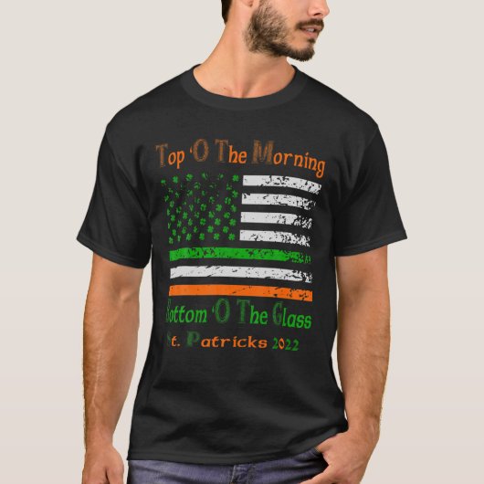 Funny St Patricks Day Drink 's ochtends T-shirt (Voorkant)