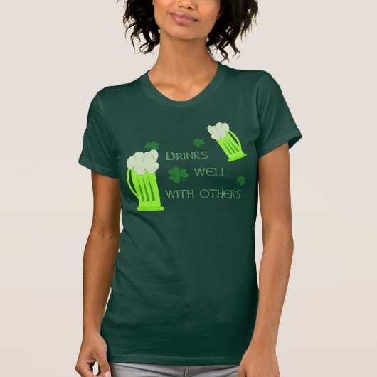 Funny St Patricks Day Drinken Goed Shirt (Voorkant)