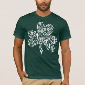 Funny St Patricks Day Drunken Shamrock Beer Humor T-shirt (Voorkant)