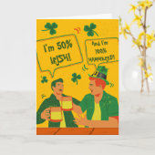 Funny St Patricks Day for Friend Favorite Bud Kaar Kaart (Gele Bloem)