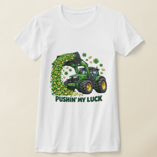Funny St. Patrick's Day funny Tractor T-shirt (Laagn)