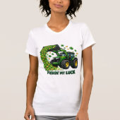 Funny St. Patrick's Day funny Tractor T-shirt (Voorkant)