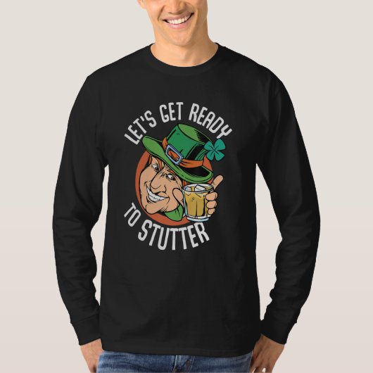 Funny St Patrick's Day Gnome Lets Get Ready 1 T-shirt (Voorkant)