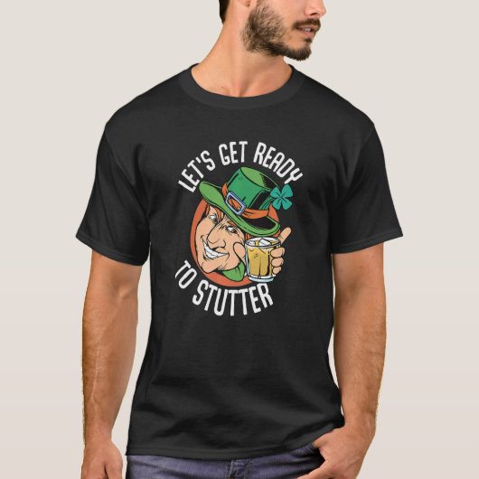 Funny St Patrick's Day Gnome Lets Get Ready 1 T-shirt (Voorkant)