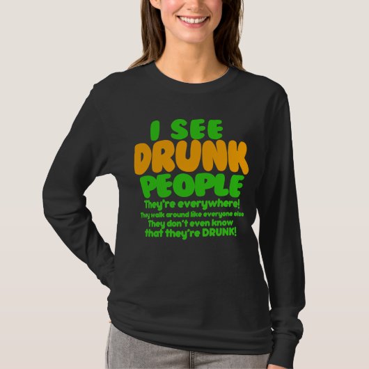 Funny St. Patrick's Day Green Beer T-shirt (Voorkant)