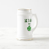 Funny St Patricks Day Green Shamrock Beer Stein Bierpul (Voorkant rechts)
